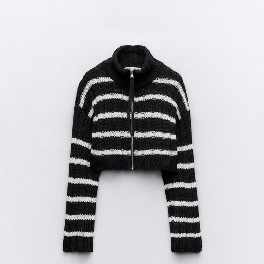 Zara Crop Knit Cardigan